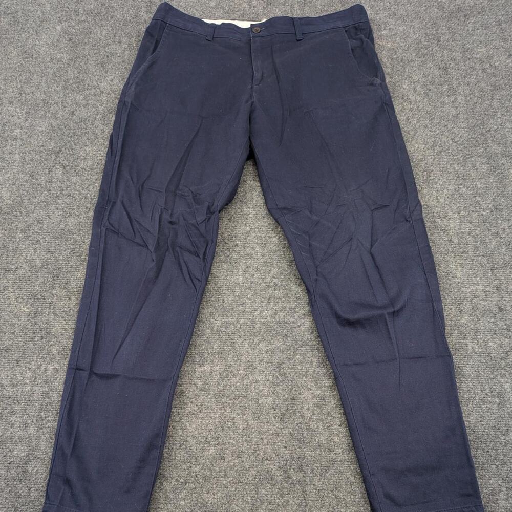 Zara Chino Pants Mens 31 Navy Blue Casual Workwear Trousers Bottoms